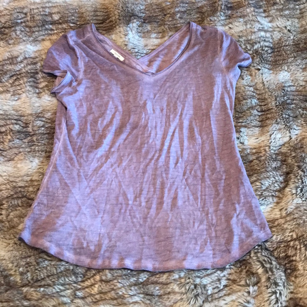 Purple v neck